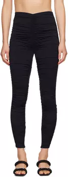 Черные леггинсы со сборками Alexander Wang