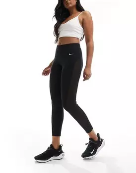 Черные леггинсы со средней посадкой 7/8 Nike Training Pro