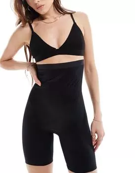 Черные легкие моделирующие шорты с высокой талией Spanx Thinstincts 2.0