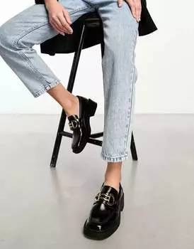 Черные лоферы ASOS Memoir