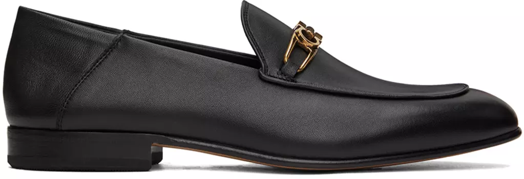Черные лоферы Gancini Ferragamo