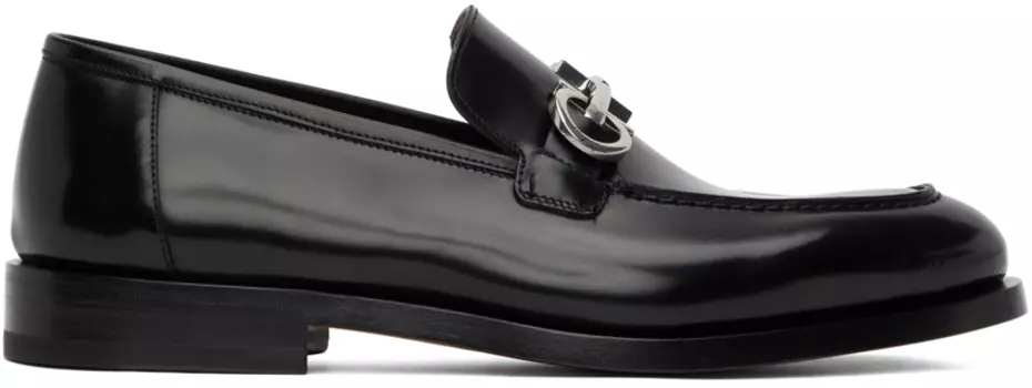 Черные лоферы Gancini Ferragamo