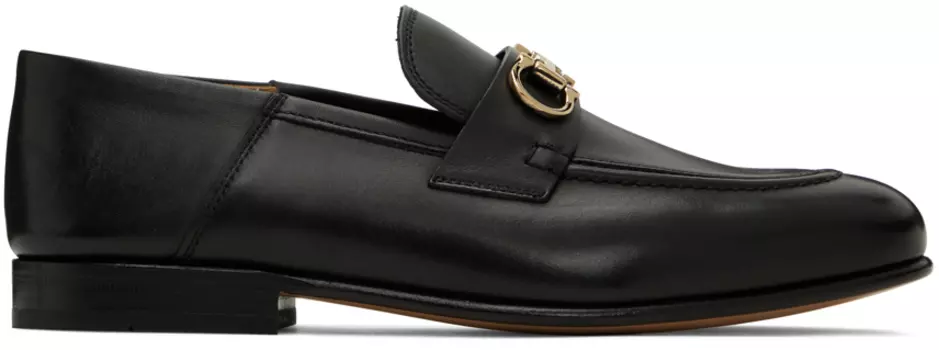 Черные лоферы Gancini Ferragamo