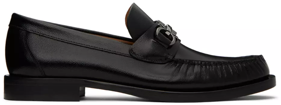 Черные лоферы Gancini Ferragamo