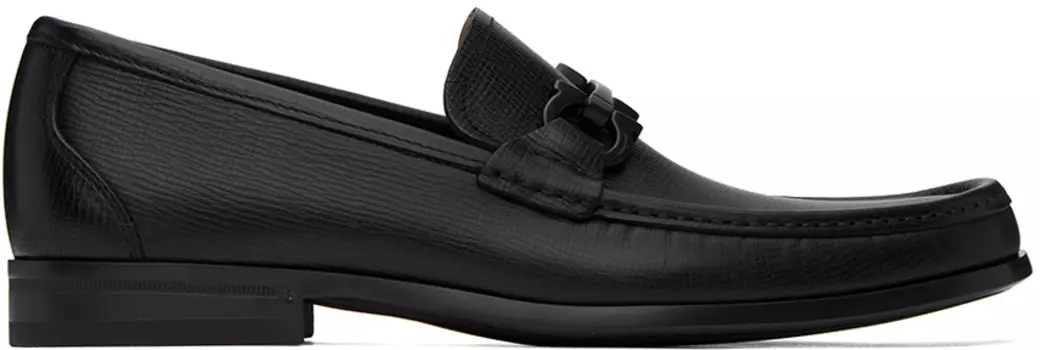 Черные лоферы Gancini Ferragamo