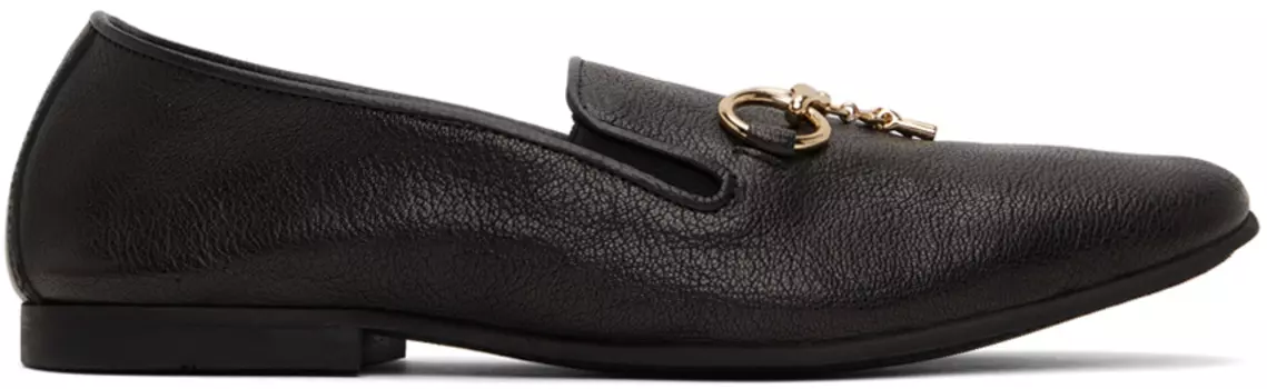 Черные лоферы NEEDLES с кисточками