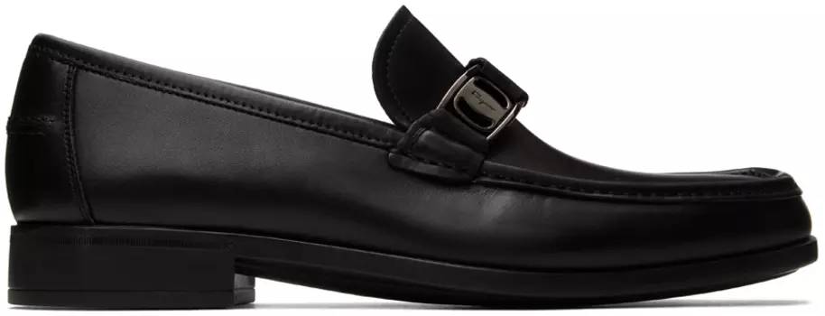 Черные лоферы Nilo Ferragamo