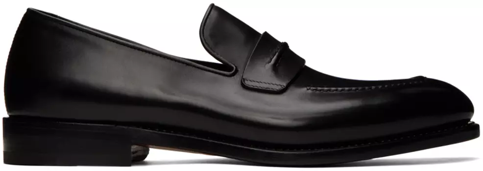 Черные лоферы пенни Ferragamo