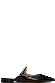 Черные лоферы Ribbon Jane Slide Gianvito Rossi