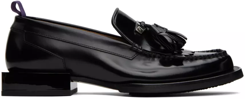 Черные лоферы Rio с бахромой EYTYS