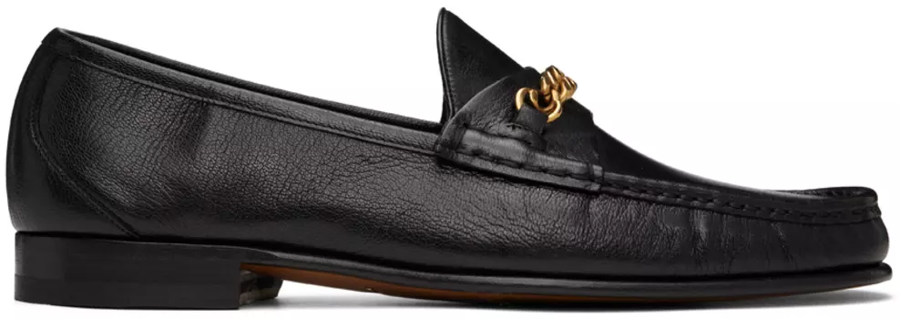 Черные лоферы с цепочкой York TOM FORD