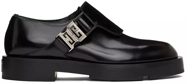 Черные лоферы с квадратной пряжкой Givenchy