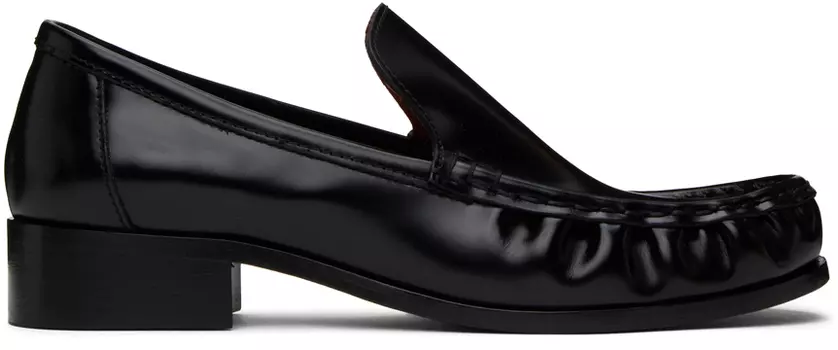 Черные лоферы с тиснением Acne Studios