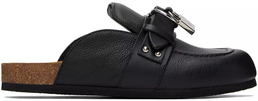 Черные лоферы с замком JW Anderson