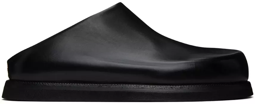 Черные лоферы-сабо Marsell