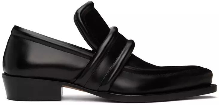 Черные лоферы Spada Bottega Veneta