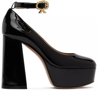 Черные манильские каблуки Gianvito Rossi