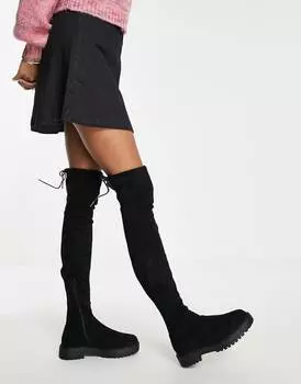 Черные массивные ботфорты ASOS DESIGN Kane