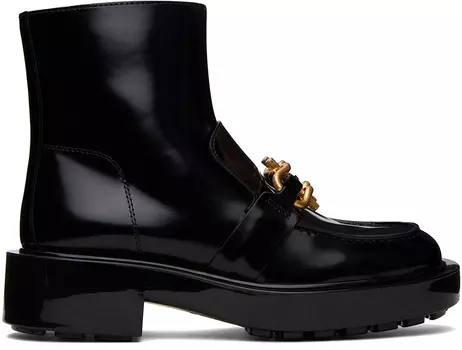 Черные массивные ботильоны Bottega Veneta Monsieur