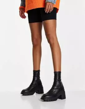 Черные массивные ботинки ASOS DESIGN Recipe