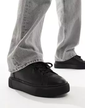 Черные массивные кроссовки на шнуровке ASOS DESIGN
