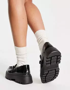 Черные массивные лоферы ASOS DESIGN Miller