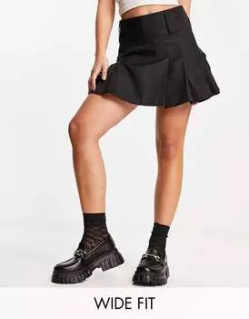 Черные массивные лоферы широкого кроя ASOS Magnus