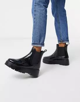 Черные массивные резиновые сапоги челси ASOS DESIGN Gadget