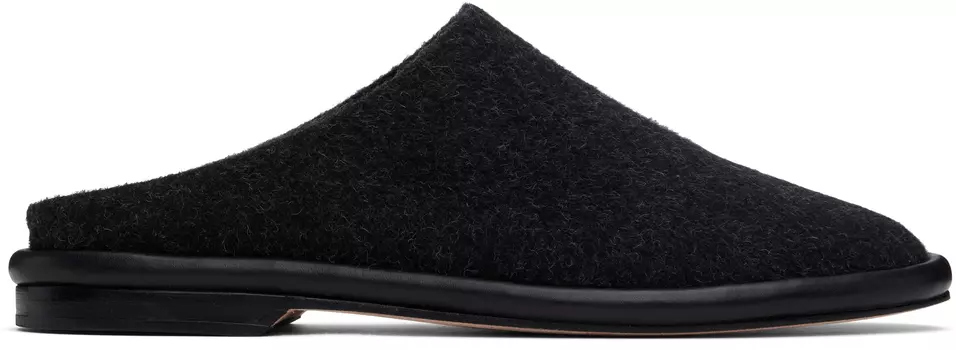 Черные матовые мюли Lauren Manoogian