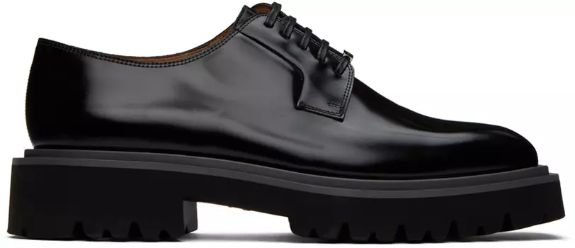 Черные мерцающие дерби Ferragamo