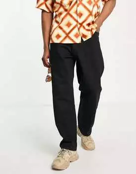 Черные мешковатые джинсы Bershka