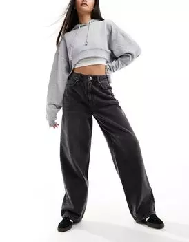 Черные мешковатые джинсы Miss Selfridge