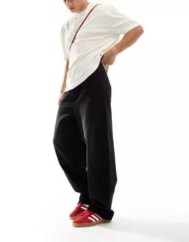 Черные мешковатые джинсы средней посадки COLLUSION X014