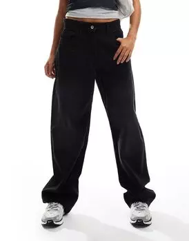 Черные мешковатые джинсы средней посадки COLLUSION X014