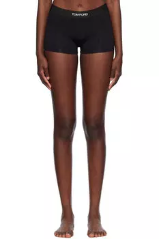 Черные модальные фирменные шорты для мальчиков TOM FORD