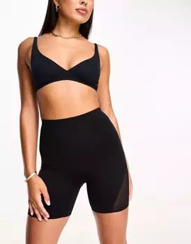 Черные моделирующие шорты со средней поддержкой ASOS