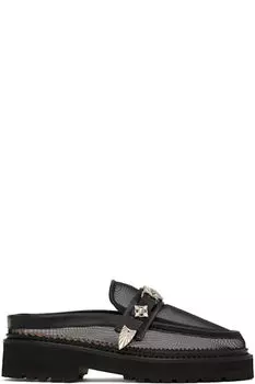 Черные мокасины AJ1403 Toga Pulla