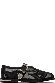 Черные мокасины из сетки и кожи Toga Pulla