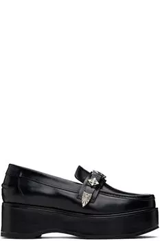 Черные мокасины Polido на платформе Toga Pulla