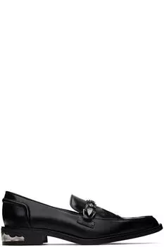 Черные мокасины с каблуком Toga Pulla