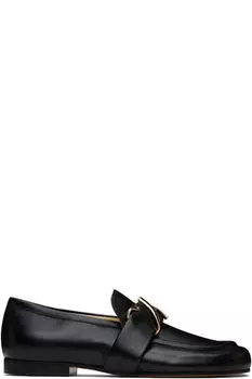 Черные мокасины с монограммой Proenza Schouler