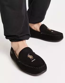 Черные мокасины с пони-мишками Ralph Lauren эксклюзивно для Asos