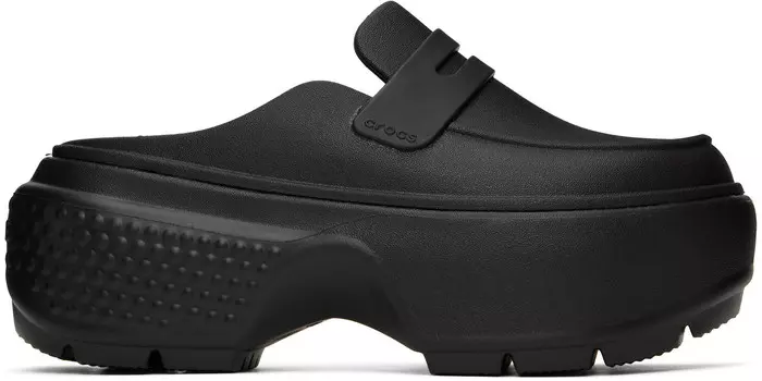 Черные мокасины Stomp Slip-on Crocs