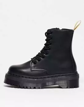 Черные моноботинки Dr Martens Vegan Jadon II