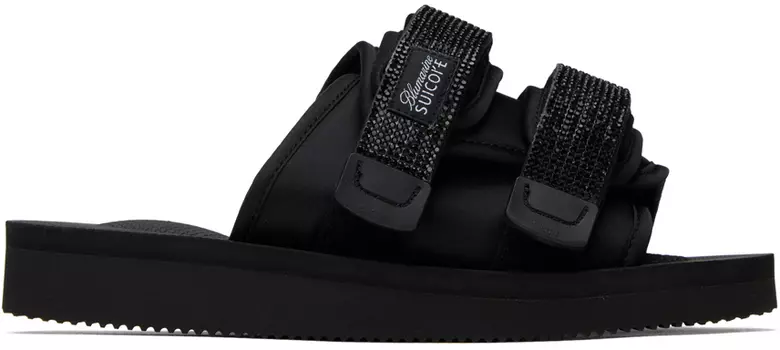 Черные мото-сандалии Blumarine Suicoke Edition