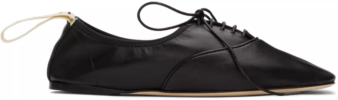 Черные мягкие дерби Loewe