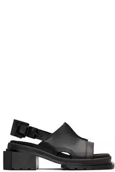 Черные мюли Maybole с открытым носком Dr. Martens