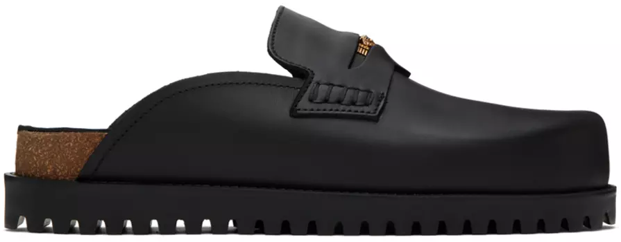 Черные мюли с Медузой Versace