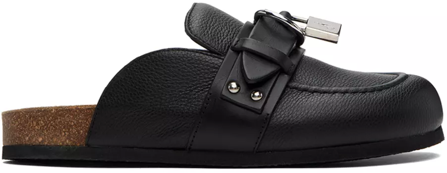 Черные мюли с замком JW Anderson