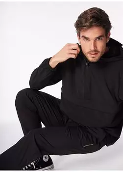 Черные мужские эластичные водоотталкивающие брюки-чиносы Bi Strech F4SM-PNT 0123 Fabrika, черный